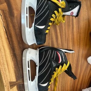 Black and Yellow Ice Skates